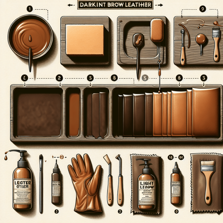 Step-by-Step Guide to Darkening Light Leather