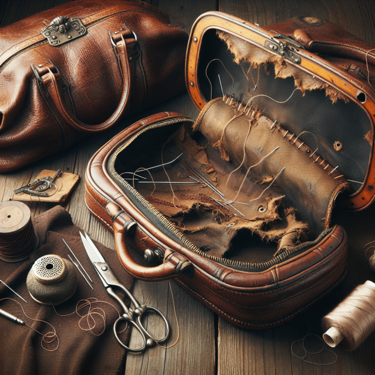 Fixing Torn Linings in Antique Handbags