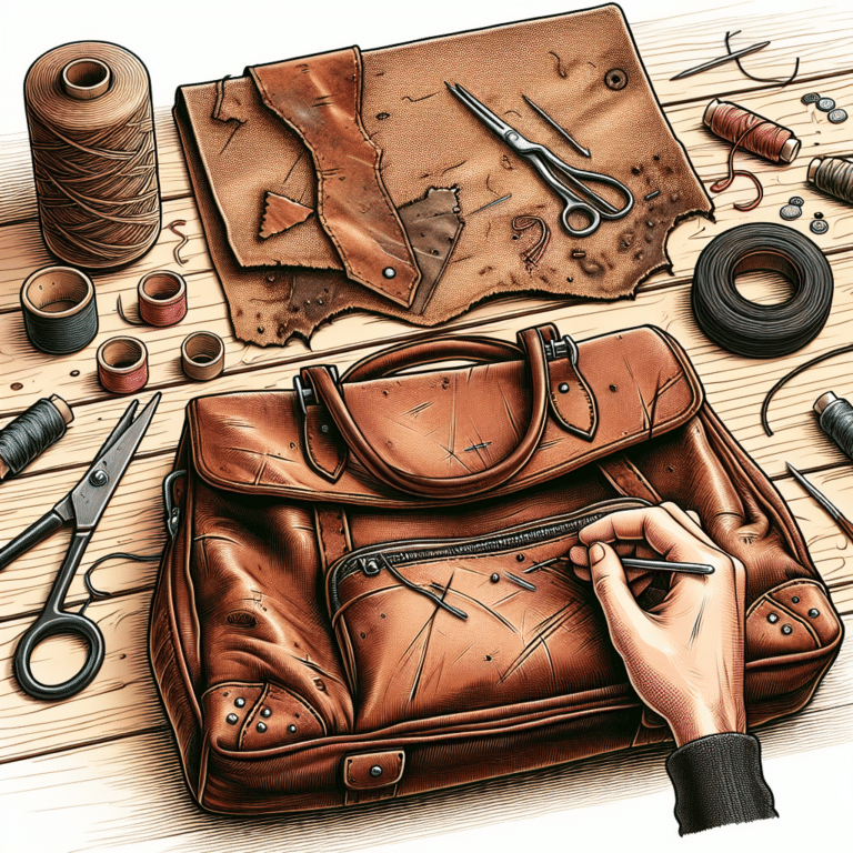 Mending Worn Edges and Corners on Leather Bags