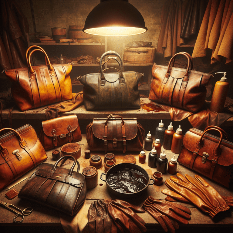 The Art of Dyeing Vintage Leather Handbags