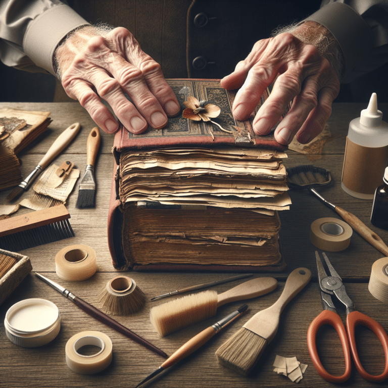  "Caring for Old Books: Book Repair Tips