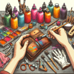"Revamping Aged Accessories: Dyeing Old Leather Wallets and More.
