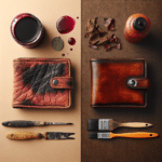 "Revamping Aged Accessories: Dyeing Old Leather Wallets and More.