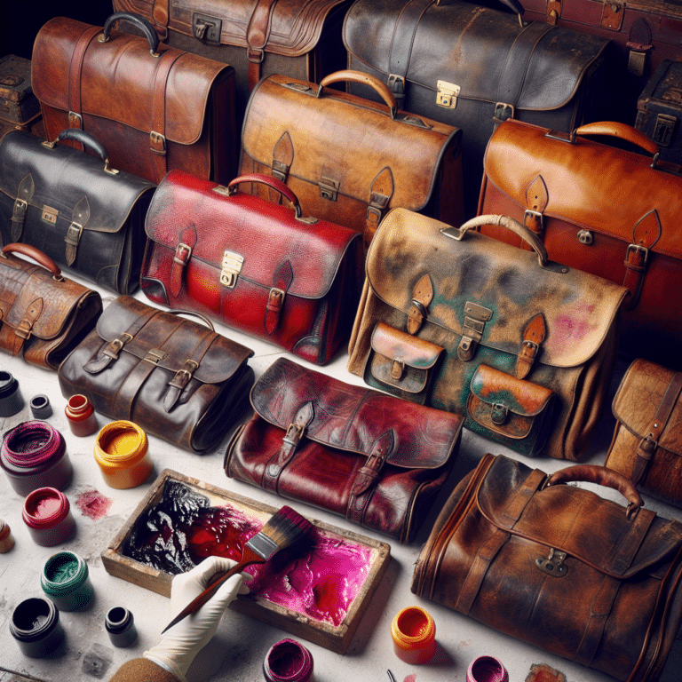 Restoring the Lost Colors of Vintage Leather Bags